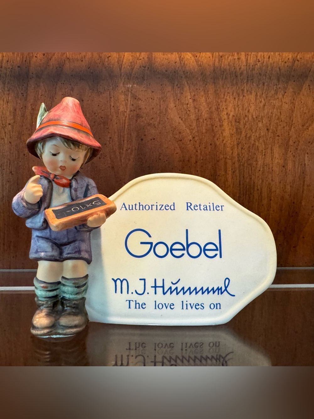 Goebel Hummel #460 "The Love Lives On" Authorized Retailer Plaque